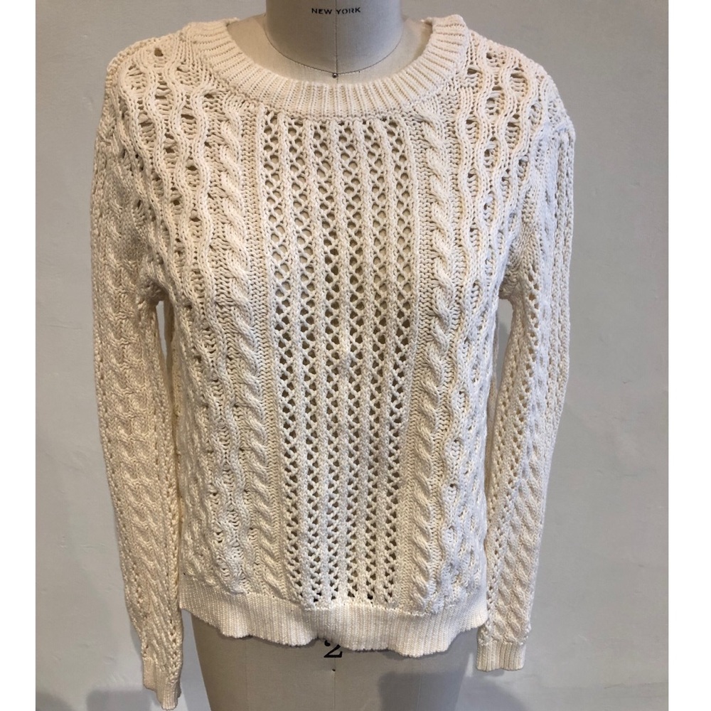 Knitted Sweater with Split Back